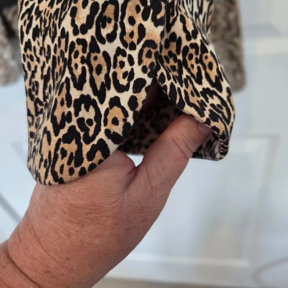Chico's Leopard Print Blazer Size 2 / L / 14 - NWOT - Picture 4 of 8